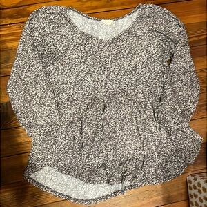 Gray floral babydoll like shirt